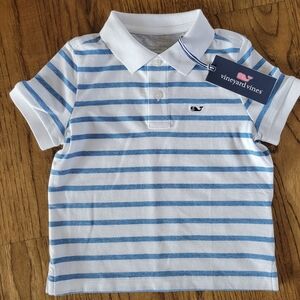 Vineyard Vines Boys Edgartown Pique Polo Striped, Size 5
